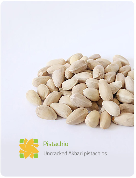 Uncracked Akbari pistachios